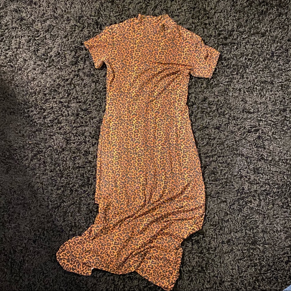 90s/early 2000s cheetah print dress